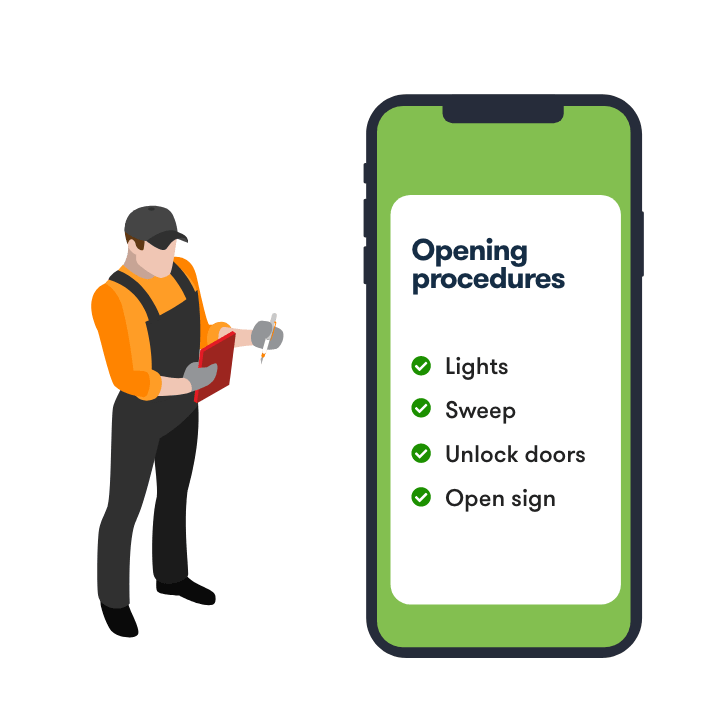 Retail employees learn on the go with TalentCards' mobile learning app.